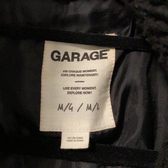 Garage Teddy black coat - Picture 3 of 3